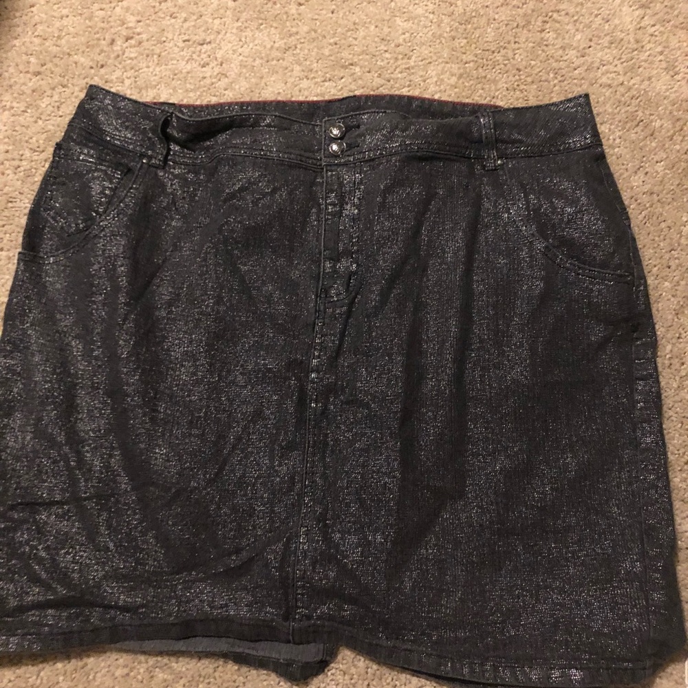Lane Bryant metallic skirt